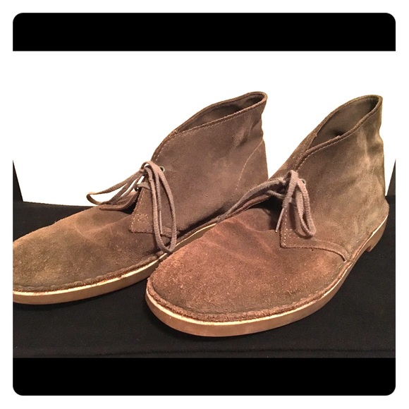 clarks mens brown suede shoes
